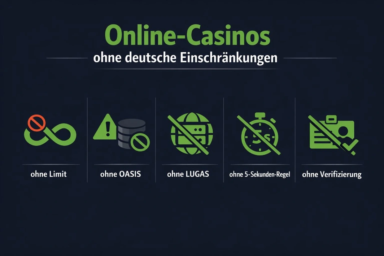 Online Casino ohne Einschränkungen Kategorien im Überblick