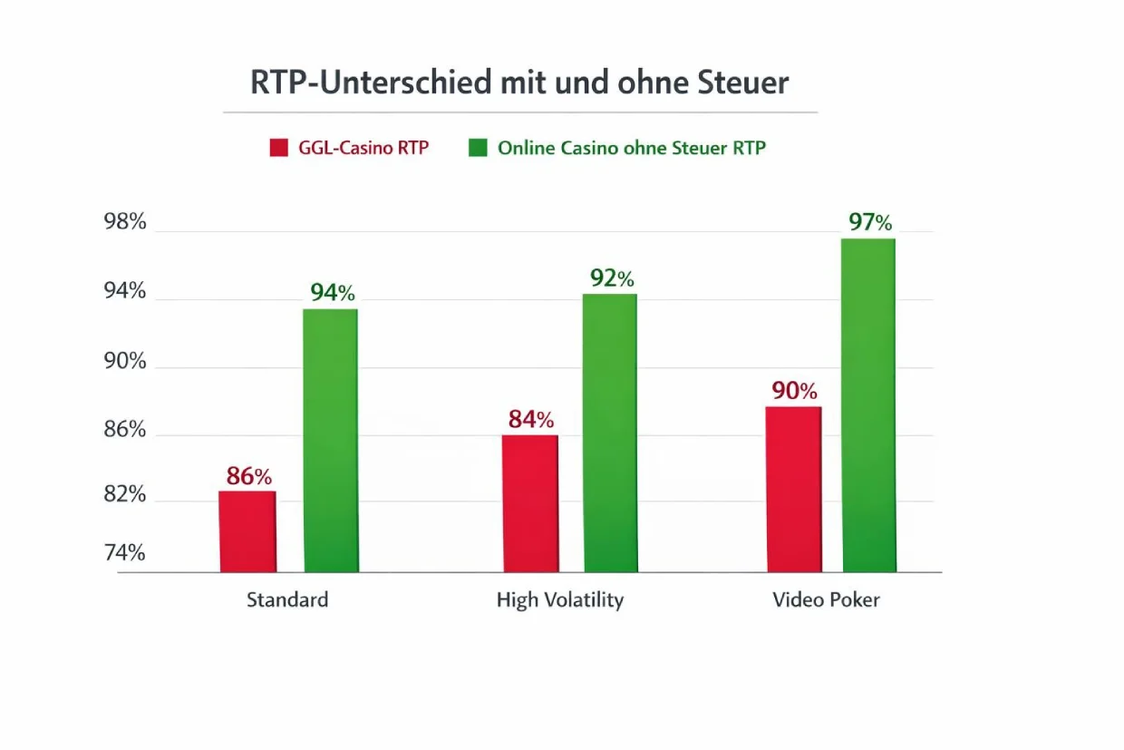 RTP-Vergleich GGL-Casino und Online Casino ohne Steuer